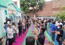 कोविड प्रोटोकॉल और सरकार की गाइडलाइन का पालन करते हुए जिन्नातों वाली मस्जिद में मजलिस हुई सम्पन्न…